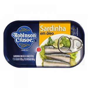 Sardinha em Òleo Robinson Crusoe 125g