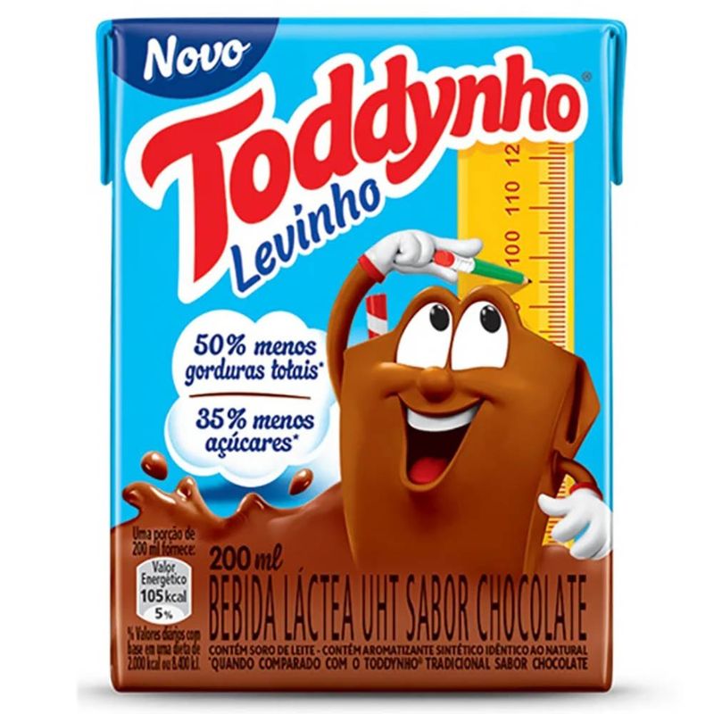 Achocolatado Líquido Toddynho 200ml Levinho Tradicional