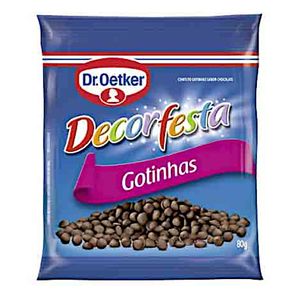 Confeito Dr. Oetker DeCoração Gotas Chocolate 80g