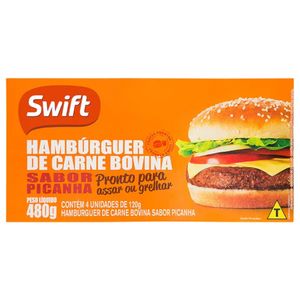 Hambúrguer sabor picanha Swift 480g