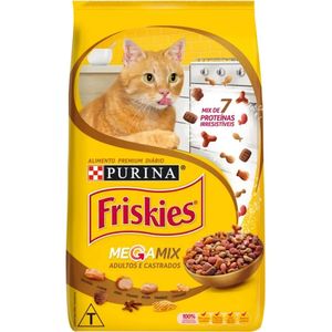 Ração para gatos adultos e castrados megamix Friskies 1kg