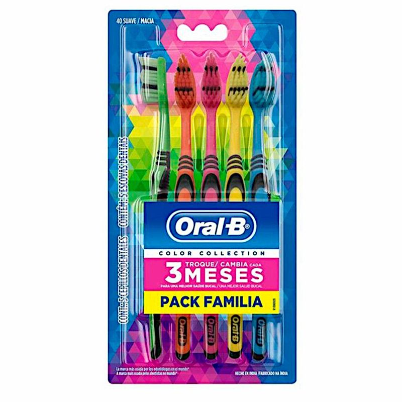 Escova-dental-color-collection-com-5-unidades-Oral-B-s