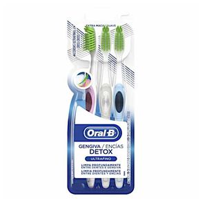 Escova dental ultrafino detox 3 unidades Oral-B