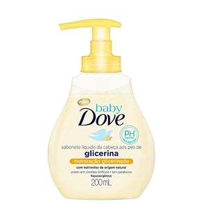 Sabonete líquido baby da cabeça aos pés hidratação Dove 200ml
