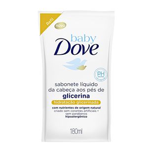 Sabonete líquido baby hidratação glicerinada refil Dove 180ml