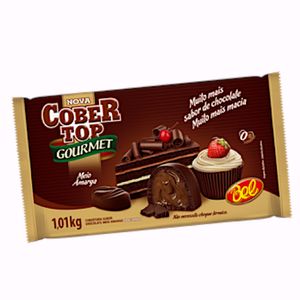 Chocolate para Cobertura em Barra Bel Cober Top Meio Amargo 1,01kg