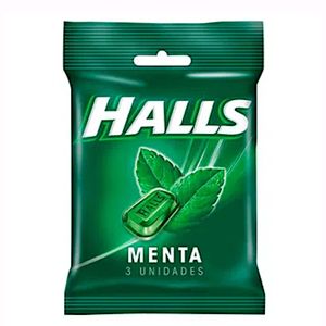 Drops Halls Menta com 3 Unidades
