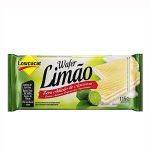 Biscoito Wafer Lowçucar Zero Açúcar Limão 115g