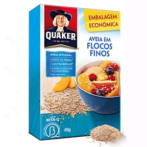 Aveia Quaker Integral em Flocos Finos 450g