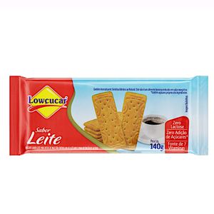 Biscoito Leite Zero Lactose Lowçucar Pacote 140g