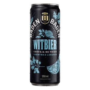 Cerveja Witbier Coentro e Laranja  Baden Baden Lata  350ml