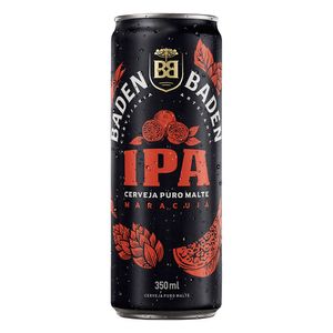 Cerveja IPA Puro Malte Maracujá Baden Baden Lata 350ml