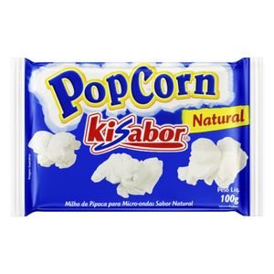 Pipoca Microondas Natural Kisabor 100G