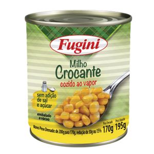 Milho Crocante á Vapor Fugini Lata 170G