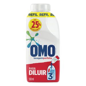 Lava Roupa Concentrado Lavagem Perfeita Omo Refil 500ML