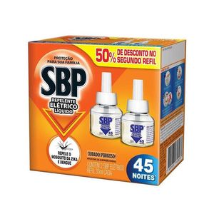 2 Inseticida Elétrico Suave 45 Noites SBP com Refil 35ML