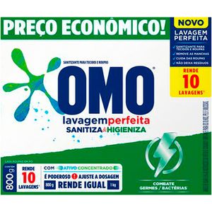 Lava Roupa em Pó Lavagem Perfeita Omo 800G