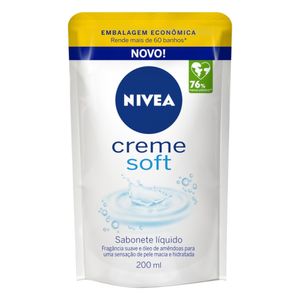 Sabonete Liquido Creme Soft Nivea Refil 200ml