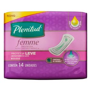 Protetor Diario Geriatrico Femme Leve Plenitud sem Abas C14