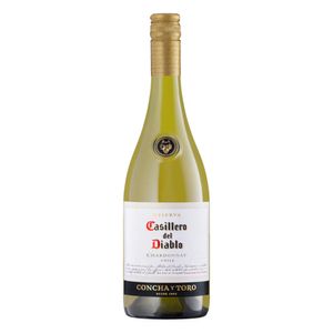 Vinho Chileno Branco Seco Reserva Casillero del Diablo Chardonnay Garrafa 750ml