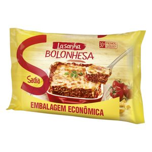 Lasanha Bolonhesa Sadia Pacote 1kg Embalagem Econômica