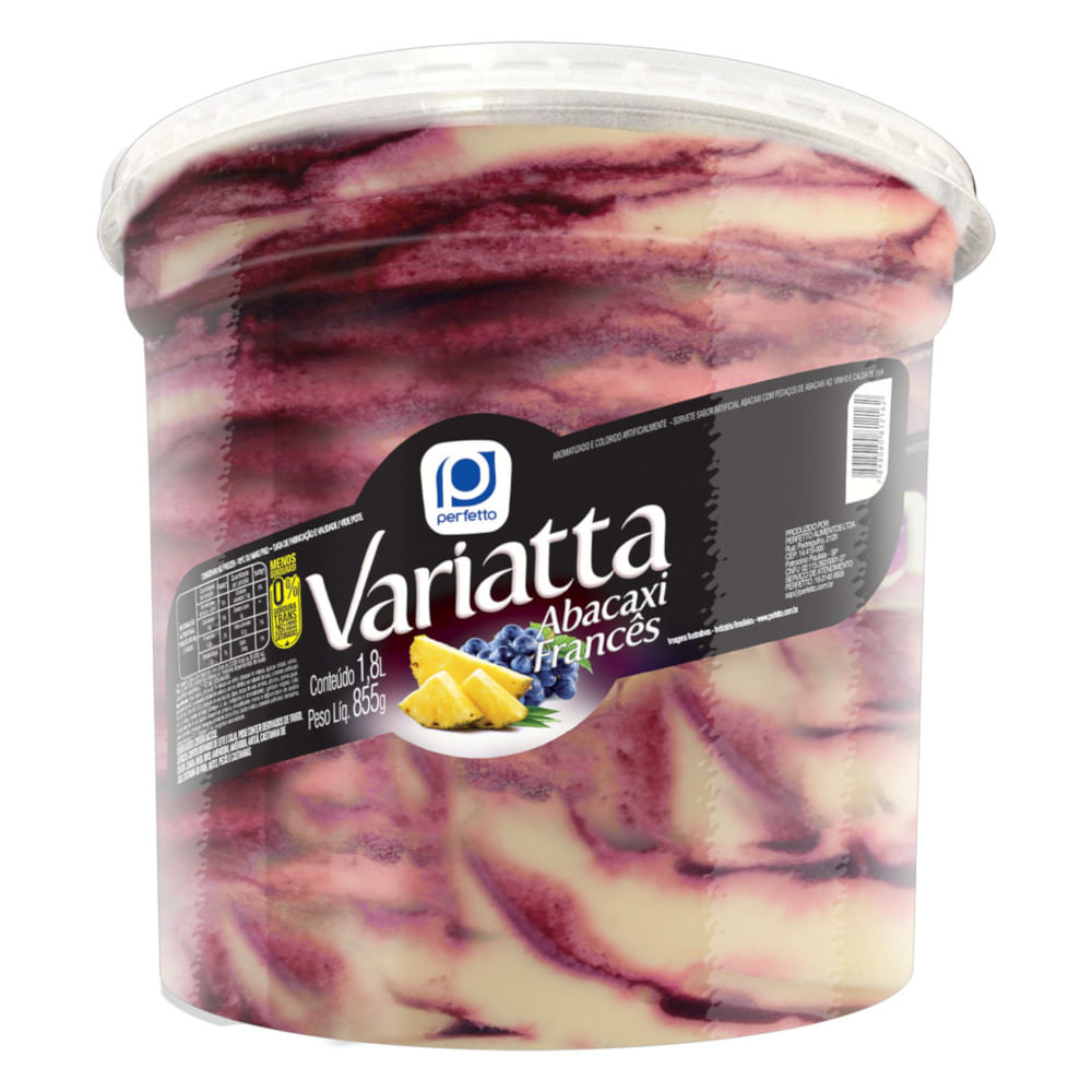 Sorbet Abacaxi e Coco La Frutta Pote 1 L