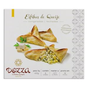 Esfirra Congelada Fechada Queijo Dozza Caixa 400g 8 Unidades