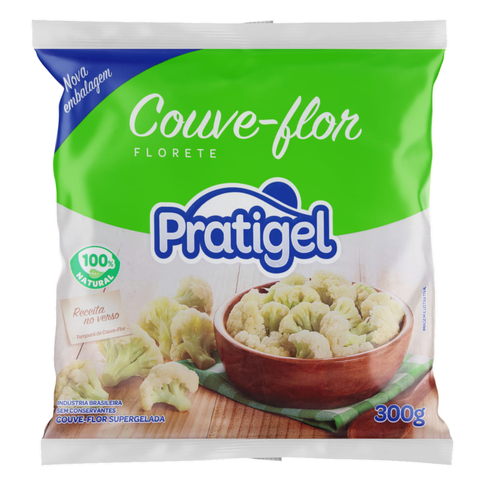 Couve-Flor Florete Supergelada Pratigel Pacote 300g