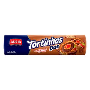 Tortinhas Recheio trufa e Geleia de Morango Adria 140g