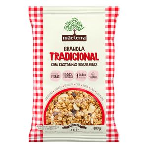 Granola Tradicional com Castanhas Brasileiras Mãe Terra 800g