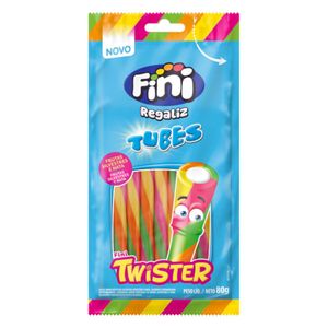 Bala Gelatinosa Fini Tubes Twister 80g