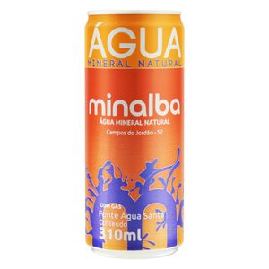Água Mineral Natural com Gás Minalba Lata 310ml