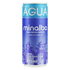 Água Mineral Natural sem Gás Minalba Lata 310ml