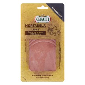 Mortadela Bovina em Fatias Light Ceratti 100g
