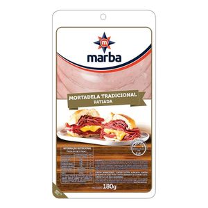 Mortadela Tradicional Fatiada Marba 180g