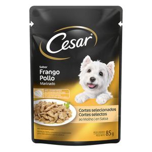 Alimento para Cães Adultos Frango Marinado Cesar Sachê 85g