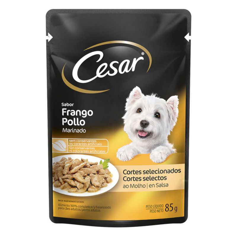 Alimento-para-Caes-Adultos-Frango-Marinado-Cesar-Sache-85g-s