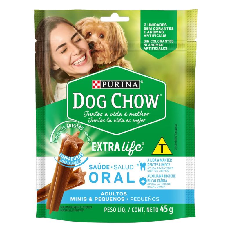 Petisco-para-Caes-Adultos-Racas-Minis-e-Pequenas-Purina-Dog-Chow-Saude-Oral-Pouch-45g-3-Unidades-s
