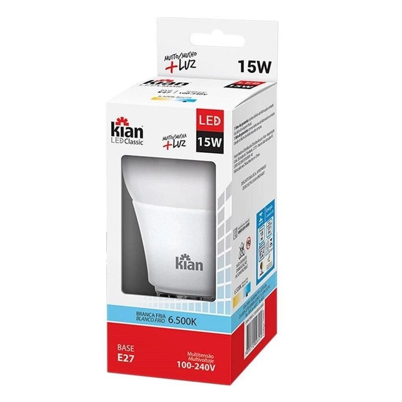 Lâmpada de Led 15W Bivolt Kian - Supermercado Coop