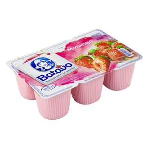 Bebida Láctea Fermentada Morango Batavo Bandeja 540g 6 Unidades