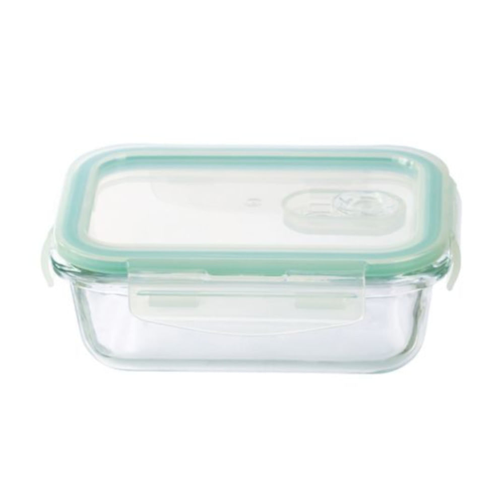 Pote Retangular Com Tampa Hermética Casa Prátika 370mL