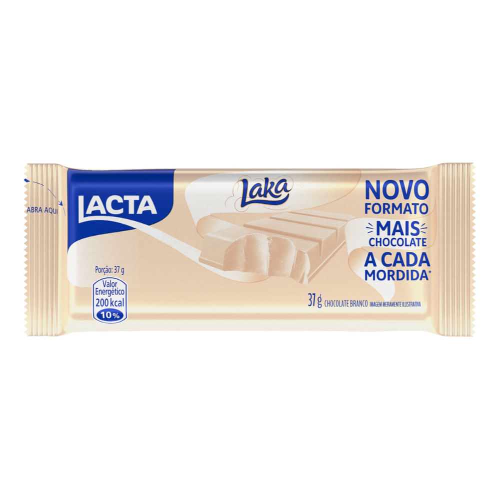 Chocolate Branco Lacta Laka Pacote 37g