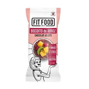 Biscoito de Arroz Chocolate ao Leite Fit Food 60g