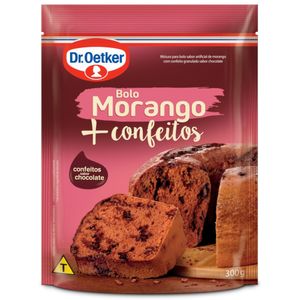 Mistura para Bolo Sabor Morango com Confeito Dr Oetker 300g