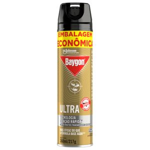 Inseticida Aerossol Baygon Ultra Frasco 360ml Embalagem Econômica