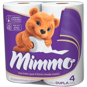 Papel Higiênico Folha Dupla Neutro Mimmo C4 30m