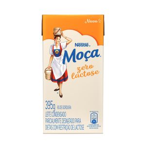 Leite Condensado Semidesnatado Zero Lactose Moça Caixa 395g