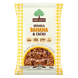 Granola Banana & Cacau Mãe Terra Pacote 800g