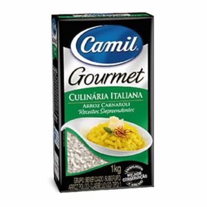 Arroz Carnaroli Camil Gourmet Culinária Italiana Caixa 1kg