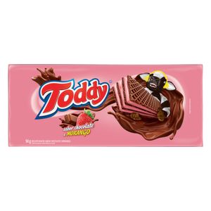 Biscoito Wafer Toddy Chocolate com Morango 94g